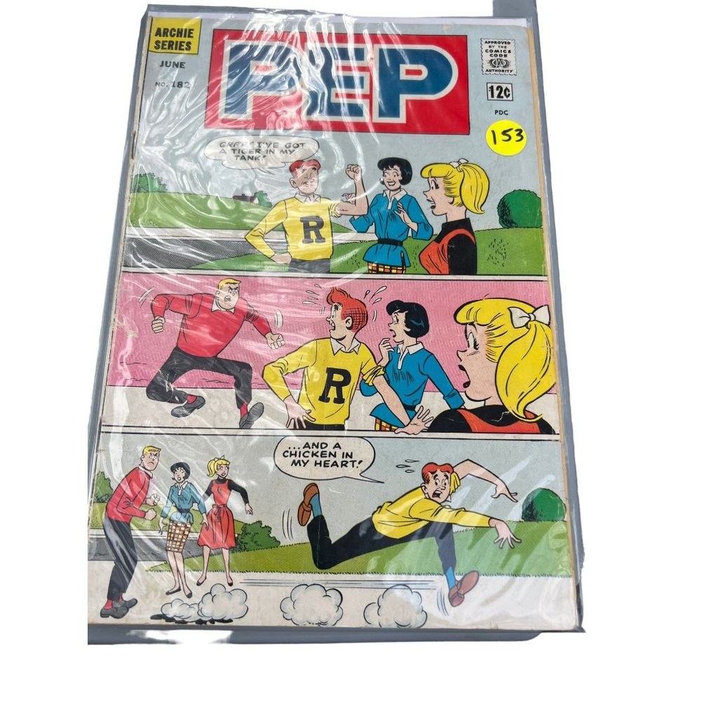 Vintage Archie Series Comic Book PEP #182 June 60's Silver Age